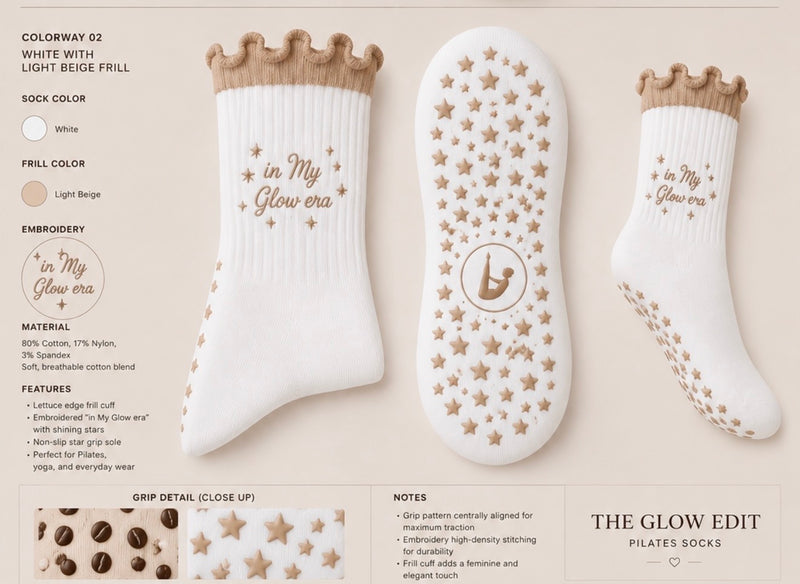 In My Glow Era - Non-Slip Grip Socks for Pilates & Barre